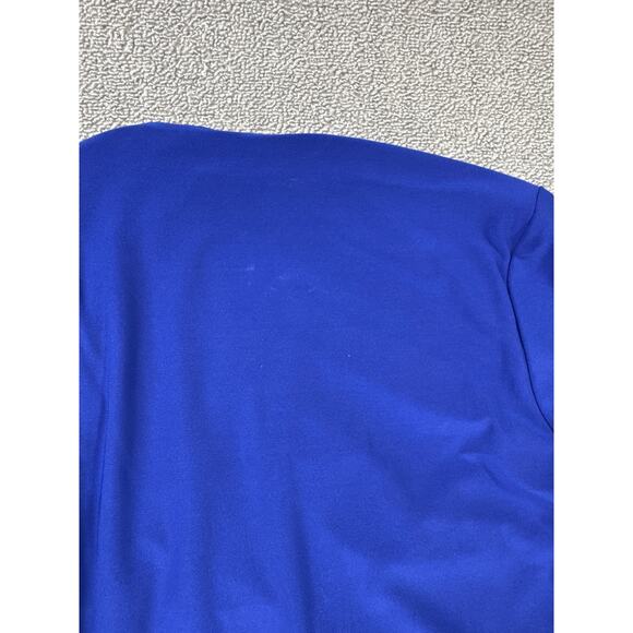 NWT Besty & Adam Dress Full Length Maxi One Shoulder Long Sleeve Blue Size 2 - Picture 12 of 13